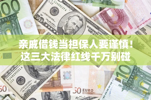 济南亲戚借钱当担保人要谨慎！这三大法律红线千万别碰