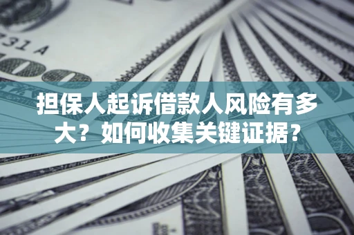 济南担保人起诉借款人风险有多大？如何收集关键证据？