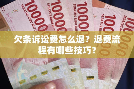 济南欠条诉讼费怎么退？退费流程有哪些技巧？
