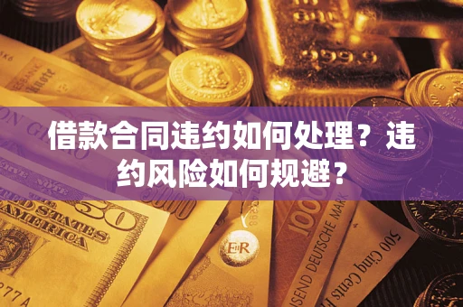 济南借款合同违约如何处理？违约风险如何规避？