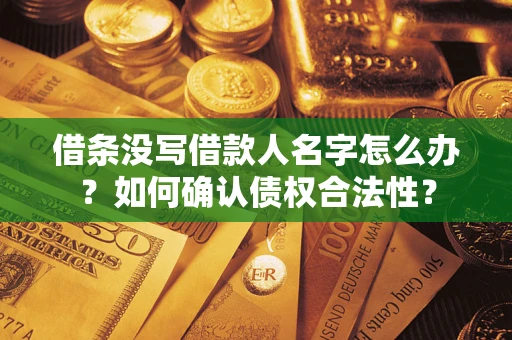 济南借条没写借款人名字怎么办？如何确认债权合法性？
