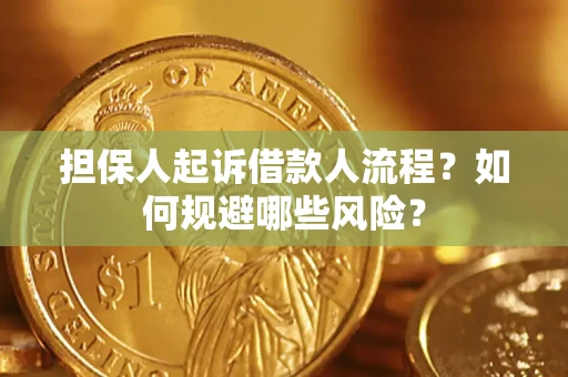 济南担保人起诉借款人流程？如何规避哪些风险？