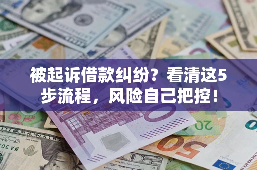 济南被起诉借款纠纷？看清这5步流程，风险自己把控！